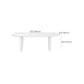 Rectangle White Indoor Dining Table Modern Dinette Table with Double Pedestal Clearhalo 'Dining Tables & Seating' 'Dining Tables' 'dining_table' 'furn' 'furn_dining_table' 'Furniture' 'Kitchen & Dining Furniture' 7369043