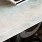 Table de dîner rectangulaire Table de salle à manger sur pied contemporaine