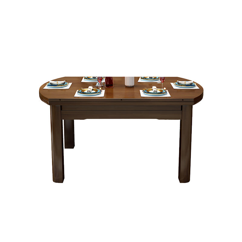 Massief houten moderne eetkamer diner keukentafel 4 poten eettafel