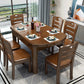 Massief houten moderne eetkamer diner keukentafel 4 poten eettafel