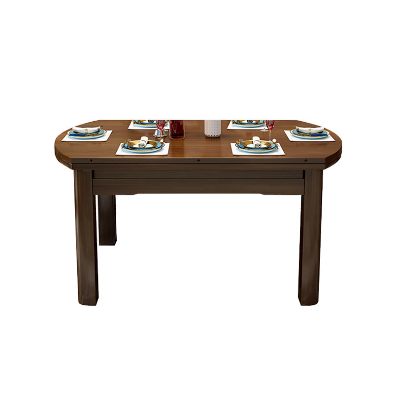 Massief houten moderne eetkamer diner keukentafel 4 poten eettafel