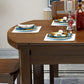 Massief houten moderne eetkamer diner keukentafel 4 poten eettafel