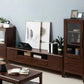 Scandinavian Media Console Solid Wood TV Console with Drawers Clearhalo 'furn' 'furn_tv_stands_entertainment_centers' 'Furniture' 'Living Room Furniture' 'TV Stands & Entertainment Centers' 'TV Stands & Media Storage Furniture' 'tv_stands_entertainment_centers' 7369161