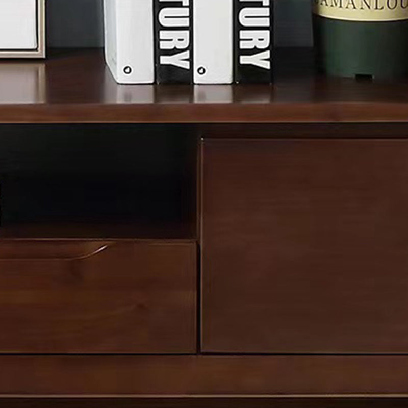 Scandinavian Media Console Solid Wood TV Console with Drawers Clearhalo 'furn' 'furn_tv_stands_entertainment_centers' 'Furniture' 'Living Room Furniture' 'TV Stands & Entertainment Centers' 'TV Stands & Media Storage Furniture' 'tv_stands_entertainment_centers' 7369165