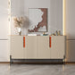 Glam Buffet Server Stone Storage Dining Server con porte per sala da pranzo