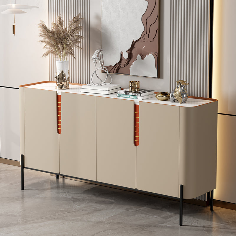 Glam Buffet Server Stone Storage Dining Server con porte per sala da pranzo
