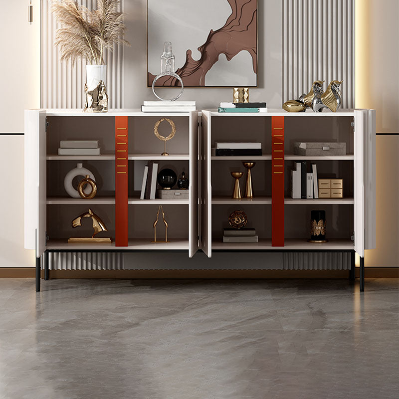 Glam Buffet Server Stone Storage Dining Server con porte per sala da pranzo