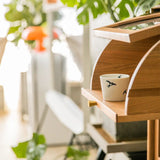 Moderno sideboard in pino porte di vetro armadio di sideboard per sala da pranzo