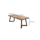 Modern Wood Writing Desk 29.53 "Desk de oficina rectangular de alto con base de trineo