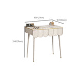 Escritorio moderno de oficina de forma rectangular escritura de piedra en blanco