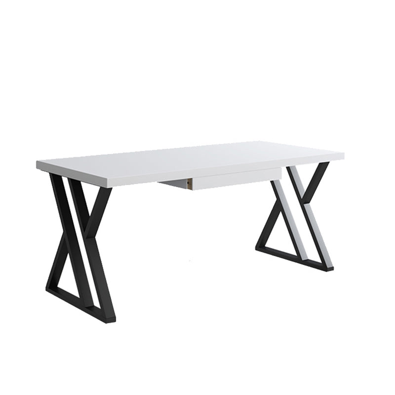 Rectangular Solid Wood Office Desk Antique Finish Computer Desk 1 Clearhalo 'furn' 'furn_office_desk' 'Furniture' 'Office Desks' 'Office Furniture' 'office_desk' 7369341