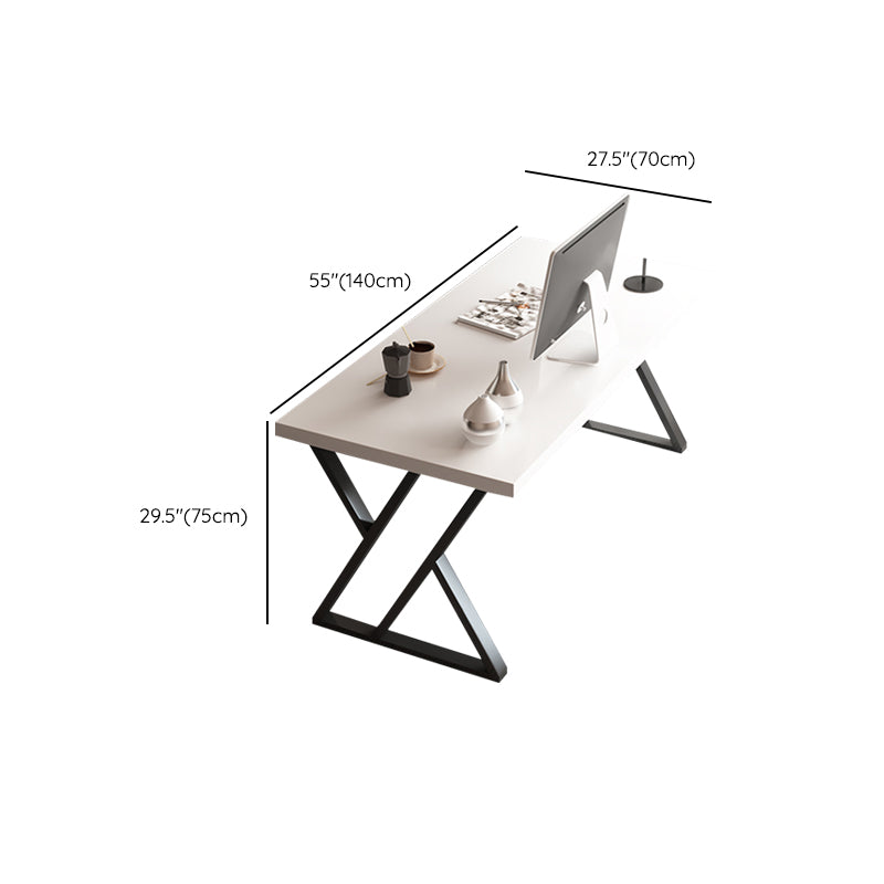 Rectangular Solid Wood Office Desk Antique Finish Computer Desk Clearhalo 'furn' 'furn_office_desk' 'Furniture' 'Office Desks' 'Office Furniture' 'office_desk' 7369349