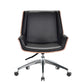 Modern Swivel Desk Chair Faux Leather Conference Mid Back Chair