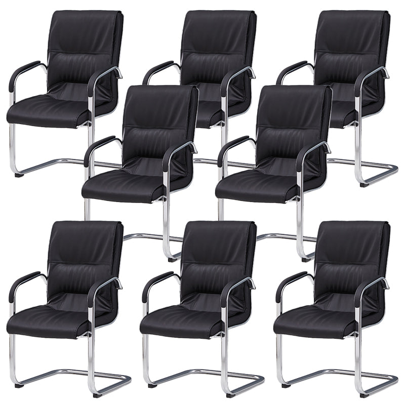 Chaise de back-office de milieu / haut moderne chaise de tâche de base en métal pour le bureau