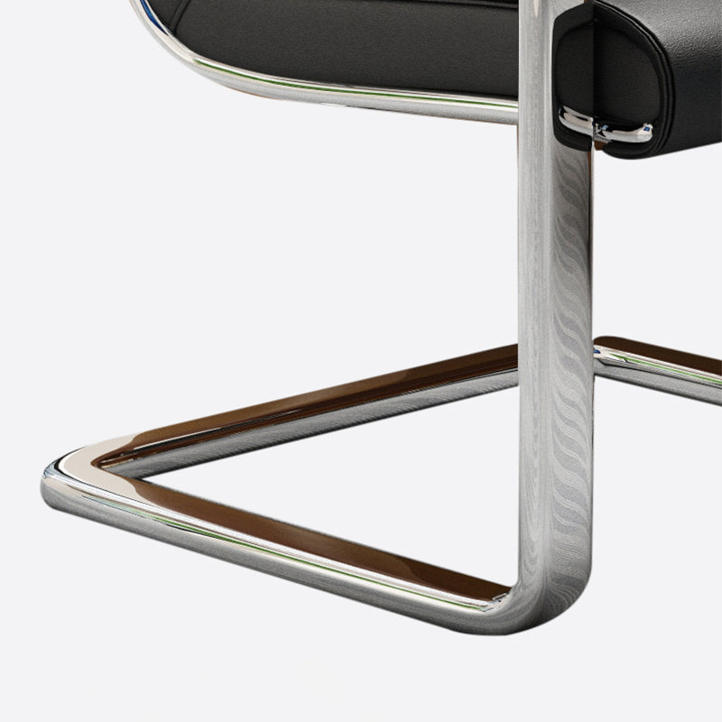 Chaise de back-office de milieu / haut moderne chaise de tâche de base en métal pour le bureau