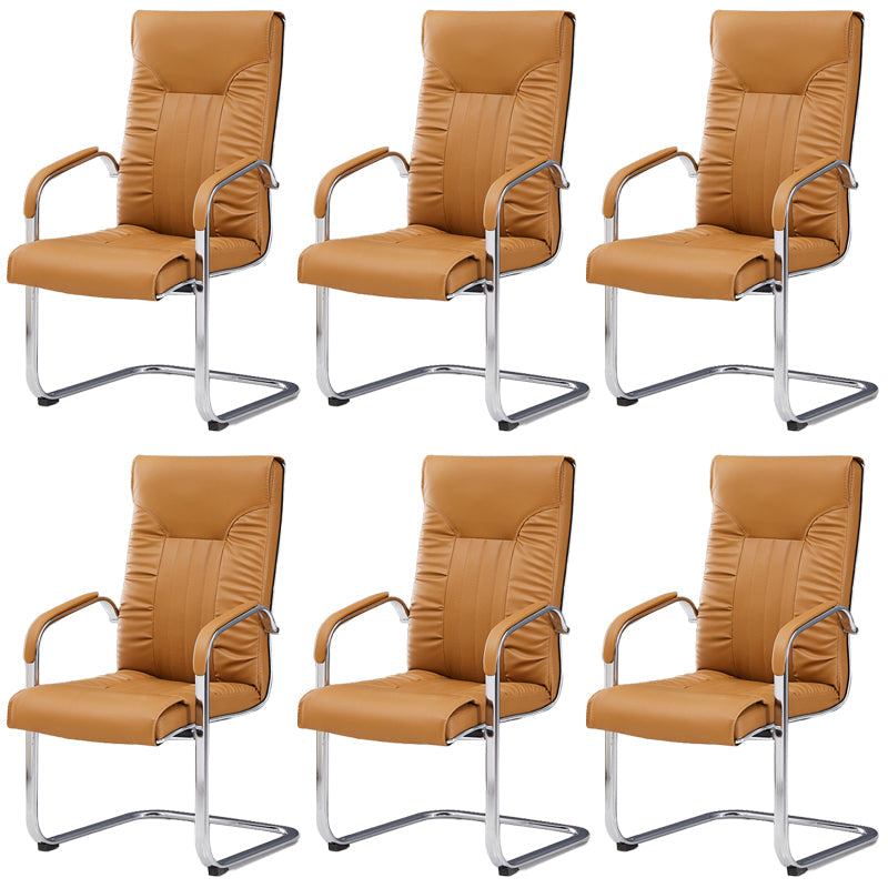 Chaise de back-office de milieu / haut moderne chaise de tâche de base en métal pour le bureau