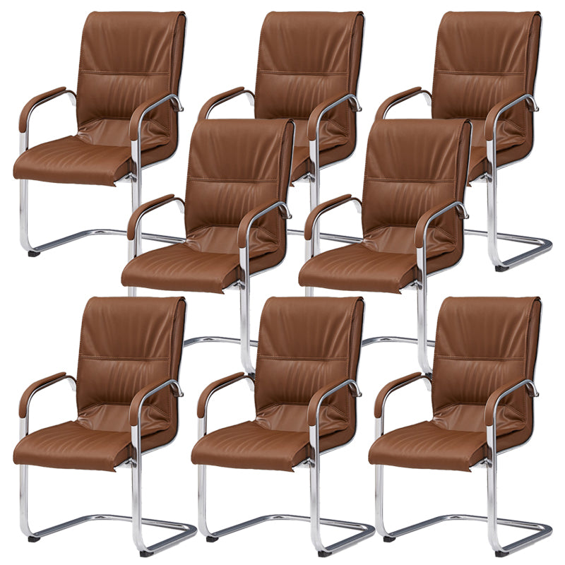 Chaise de back-office de milieu / haut moderne chaise de tâche de base en métal pour le bureau