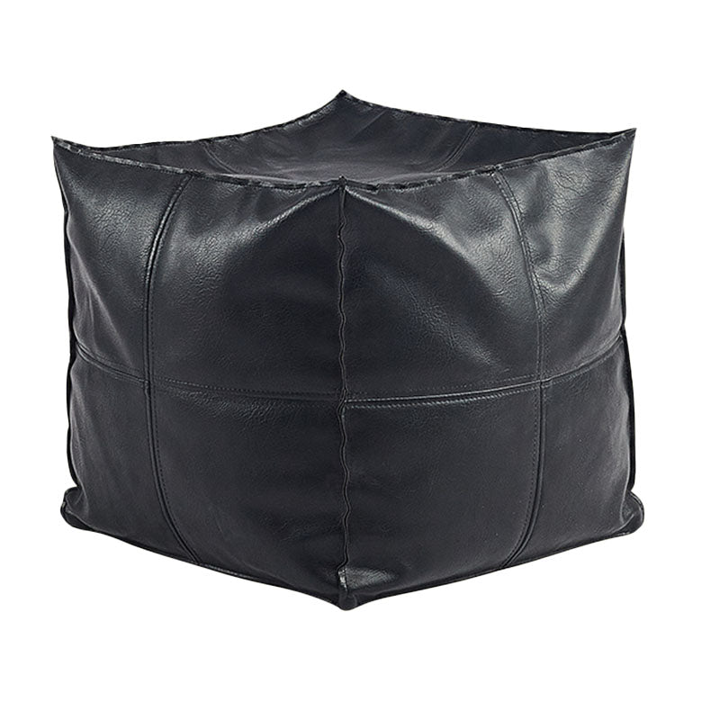 Modern Orange Pure Color Pouf PU Leather Water Resistant Pouf Clearhalo 'furn' 'furn_ottomans_poufs' 'Furniture' 'Living Room Furniture' 'Ottomans & Poufs' 'ottomans_poufs' 7369558