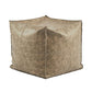 Modern Orange Pure Color Pouf PU Leather Water Resistant Pouf Brown 1 Piece Clearhalo 'furn' 'furn_ottomans_poufs' 'Furniture' 'Living Room Furniture' 'Ottomans & Poufs' 'ottomans_poufs' 7369563