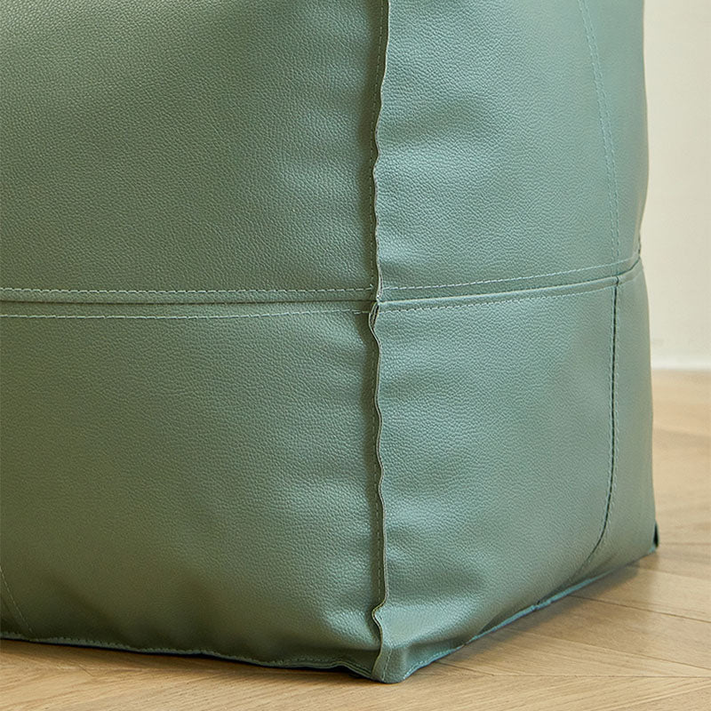 Modern Orange Pure Color Pouf PU Leather Water Resistant Pouf Clearhalo 'furn' 'furn_ottomans_poufs' 'Furniture' 'Living Room Furniture' 'Ottomans & Poufs' 'ottomans_poufs' 7369565