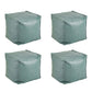 Modern Orange Pure Color Pouf PU Leather Water Resistant Pouf Light Green 4 Piece Set Clearhalo 'furn' 'furn_ottomans_poufs' 'Furniture' 'Living Room Furniture' 'Ottomans & Poufs' 'ottomans_poufs' 7369575