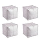 Modern Orange Pure Color Pouf PU Leather Water Resistant Pouf Light Gray 4 Piece Set Clearhalo 'furn' 'furn_ottomans_poufs' 'Furniture' 'Living Room Furniture' 'Ottomans & Poufs' 'ottomans_poufs' 7369581
