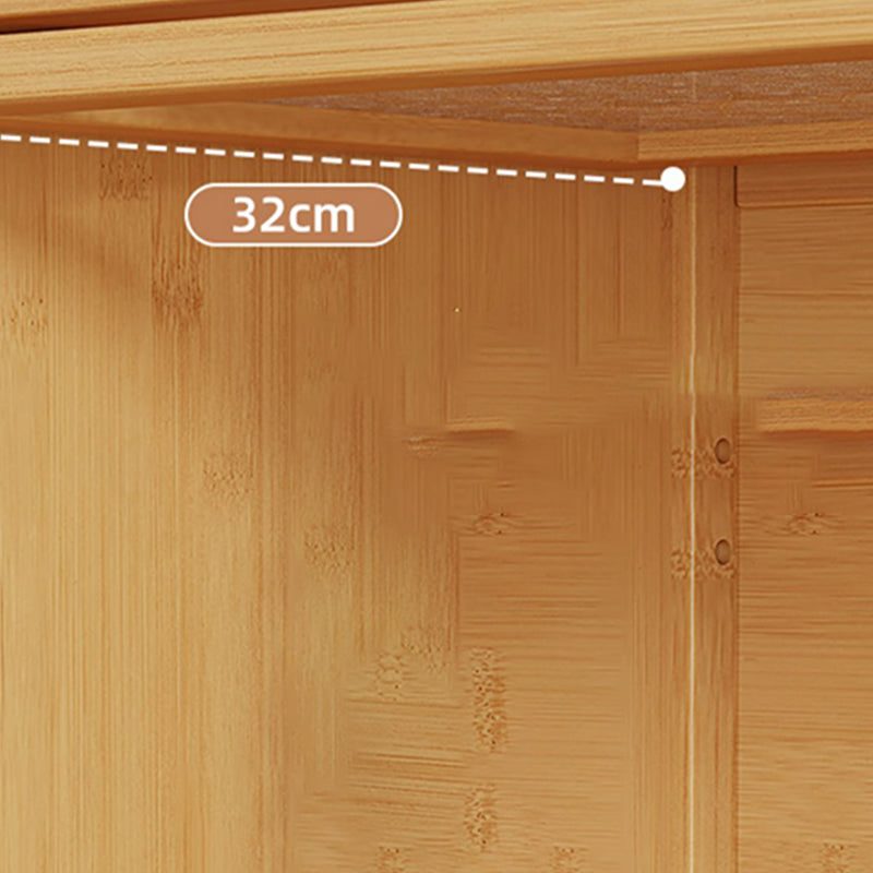 Armadio contemporaneo di accento in legno mobile rettangolo con top di vetro