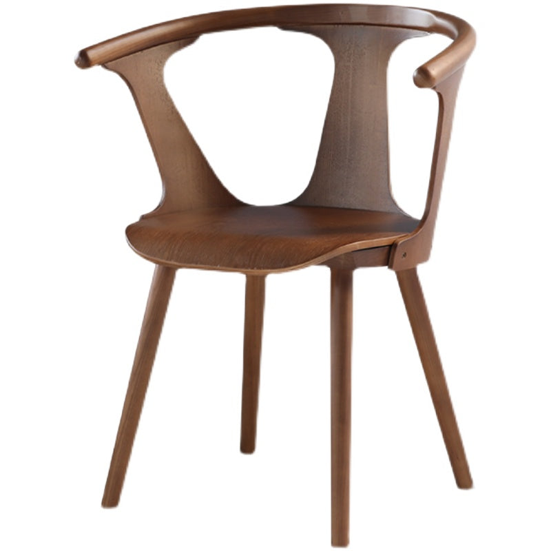 Solid Wood Side Chair Fixed Back Lounge Chair for Living Room Clearhalo 'Accent Chairs' 'accent_chairs' 'Chairs & Seating' 'furn' 'furn_accent_chairs' 'Furniture' 'Living Room Furniture' 7369855