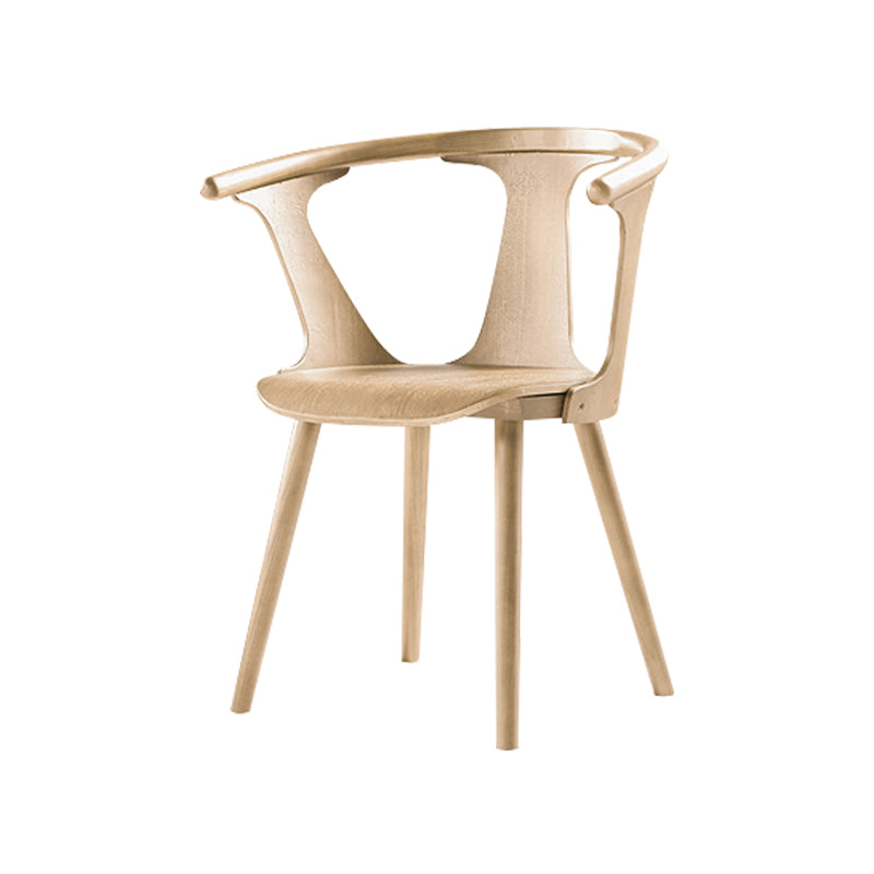 Solid Wood Side Chair Fixed Back Lounge Chair for Living Room Wood Upholstery Not Included 1 Piece Clearhalo 'Accent Chairs' 'accent_chairs' 'Chairs & Seating' 'furn' 'furn_accent_chairs' 'Furniture' 'Living Room Furniture' 7369863