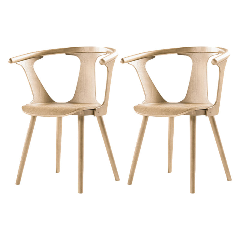 Solid Wood Side Chair Fixed Back Lounge Chair for Living Room Wood Upholstery Not Included 2 Piece Set Clearhalo 'Accent Chairs' 'accent_chairs' 'Chairs & Seating' 'furn' 'furn_accent_chairs' 'Furniture' 'Living Room Furniture' 7369866