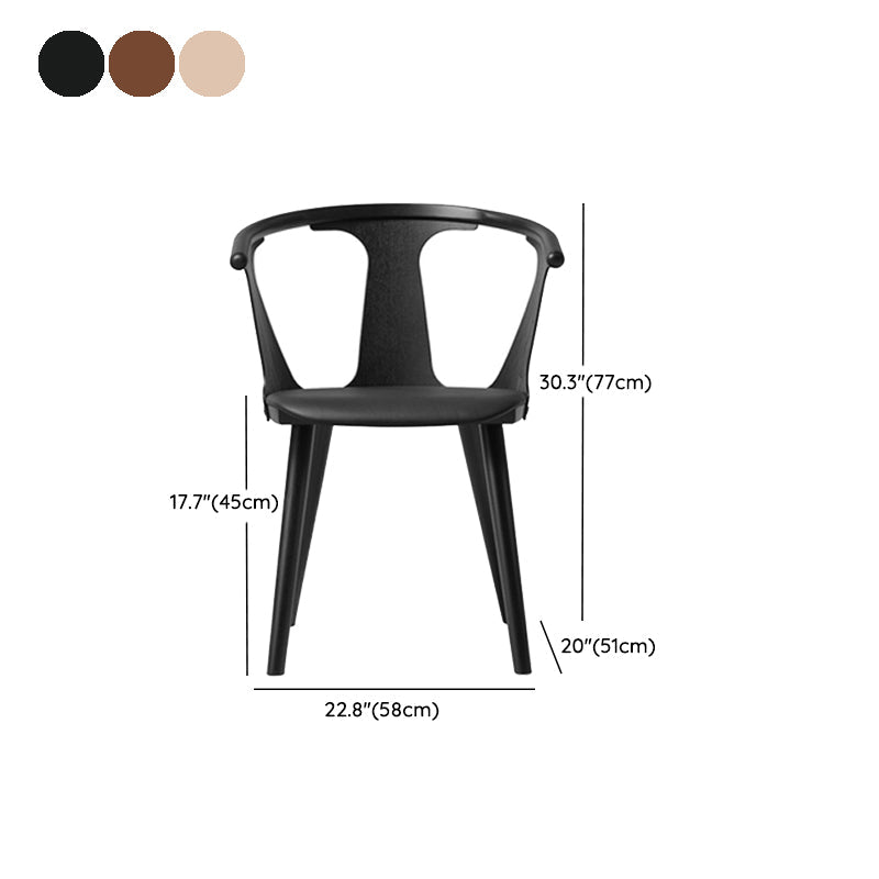 Solid Wood Side Chair Fixed Back Lounge Chair for Living Room Clearhalo 'Accent Chairs' 'accent_chairs' 'Chairs & Seating' 'furn' 'furn_accent_chairs' 'Furniture' 'Living Room Furniture' 7369875