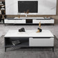 Stone 4 Legs Cocktail Table Rectangle Single Coffee Table with Drawer Clearhalo 'Coffee & Accent Tables' 'Coffee Tables' 'coffee_tables' 'furn' 'furn_coffee_tables' 'Furniture' 'Living Room Furniture' 7370640