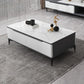 Stone 4 Legs Cocktail Table Rectangle Single Coffee Table with Drawer 4 Clearhalo 'Coffee & Accent Tables' 'Coffee Tables' 'coffee_tables' 'furn' 'furn_coffee_tables' 'Furniture' 'Living Room Furniture' 7370641