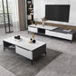 Stone 4 Legs Cocktail Table Rectangle Single Coffee Table with Drawer Clearhalo 'Coffee & Accent Tables' 'Coffee Tables' 'coffee_tables' 'furn' 'furn_coffee_tables' 'Furniture' 'Living Room Furniture' 7370643