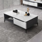 Stone 4 Legs Cocktail Table Rectangle Single Coffee Table with Drawer Clearhalo 'Coffee & Accent Tables' 'Coffee Tables' 'coffee_tables' 'furn' 'furn_coffee_tables' 'Furniture' 'Living Room Furniture' 7370644