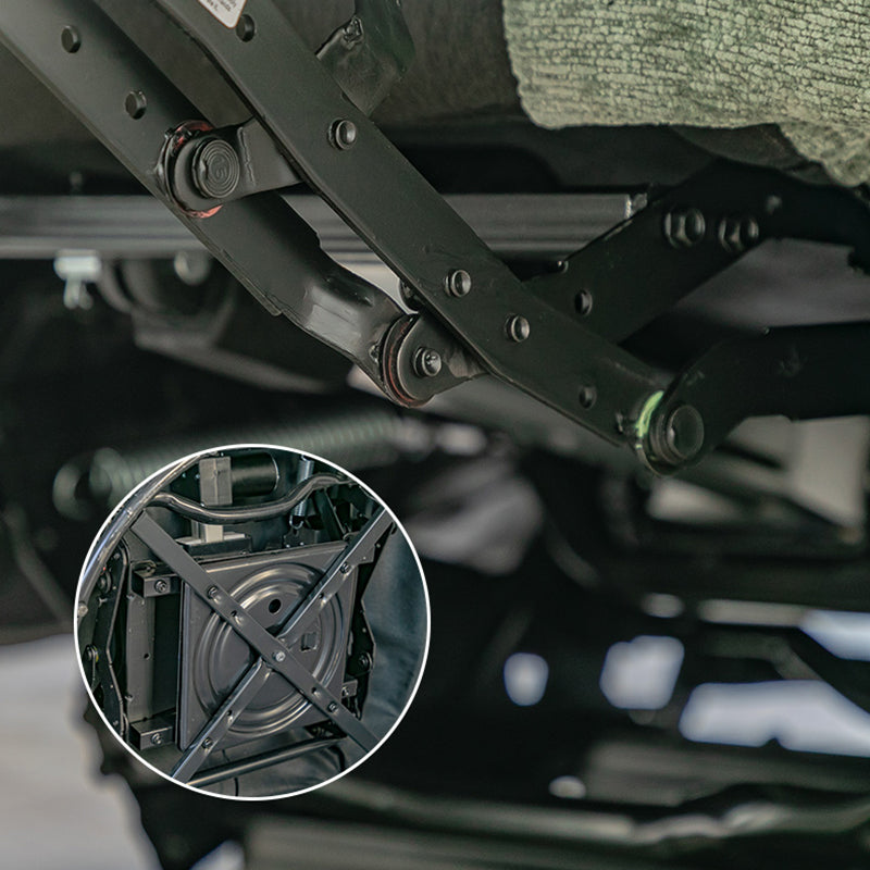 Reclinabile standard di velluto contemporaneo con schiena trapuntata e base a dondolo