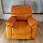 Wooden Frame Push Back Recliner Traditional Manual Recliner with Swivel Glider Base
