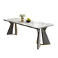 Modern Style Stone Furniture 5/7/9/11 Pcs Rectangle Shape Dinette Table with Dining Chair