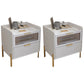 Classic Glam Bed Nightstand Stone Accent Table Nightstand with Drawers White 2 Piece Set Clearhalo 'Bedroom Furniture' 'furn' 'furn_night_stand' 'Furniture' 'night_stand' 'Nightstands' 7371085