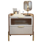Classic Glam Bed Nightstand Stone Accent Table Nightstand with Drawers Clearhalo 'Bedroom Furniture' 'furn' 'furn_night_stand' 'Furniture' 'night_stand' 'Nightstands' 7371088