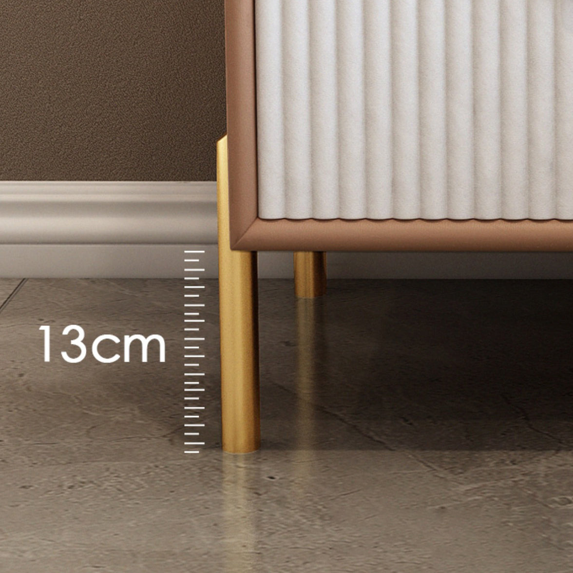 Classic Glam Bed Nightstand Stone Accent Table Nightstand with Drawers Clearhalo 'Bedroom Furniture' 'furn' 'furn_night_stand' 'Furniture' 'night_stand' 'Nightstands' 7371093