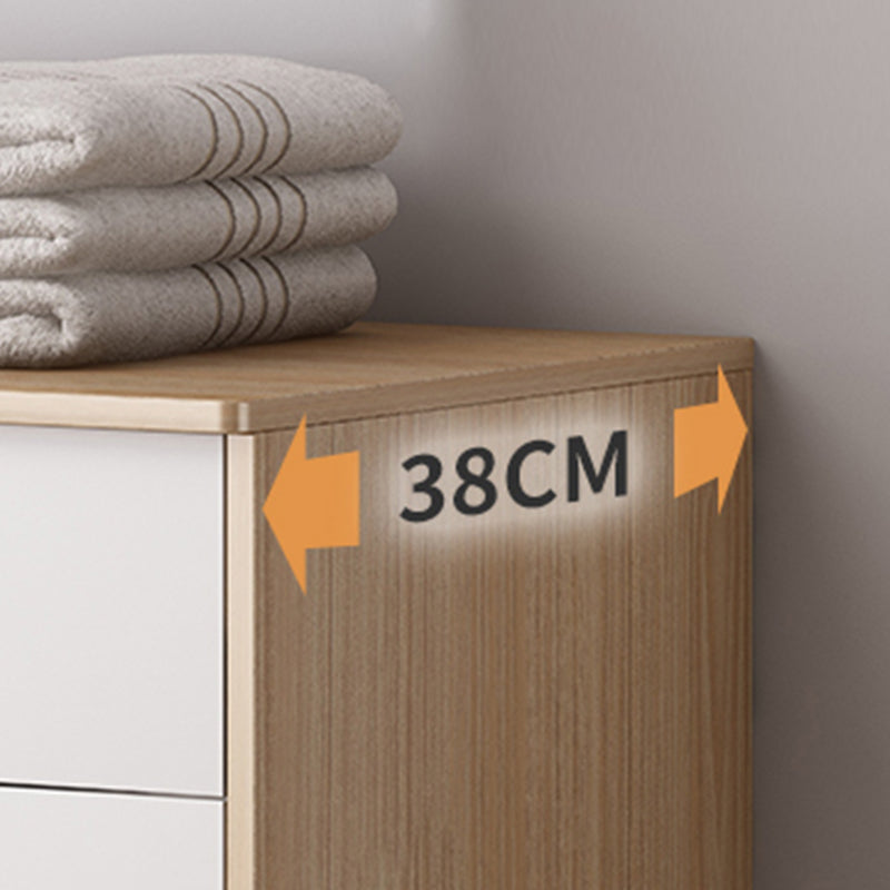 Cofre de almacenamiento de madera ultra moderna de 14.82 pulgadas de ancho de almacenamiento de almacenamiento