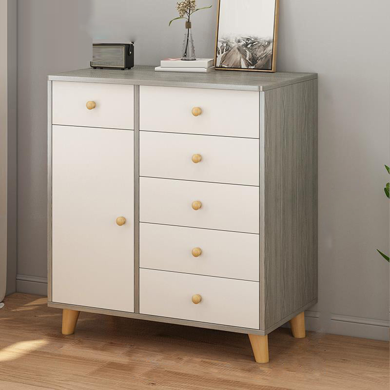 Cofre de almacenamiento de madera ultra moderna de 14.82 pulgadas de ancho de almacenamiento de almacenamiento