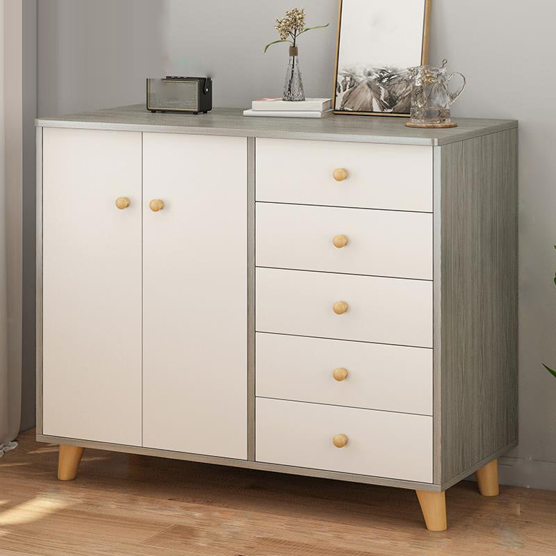 Cofre de almacenamiento de madera ultra moderna de 14.82 pulgadas de ancho de almacenamiento de almacenamiento