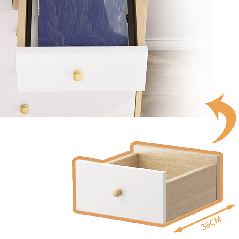 Cofre de almacenamiento de madera ultra moderna de 14.82 pulgadas de ancho de almacenamiento de almacenamiento