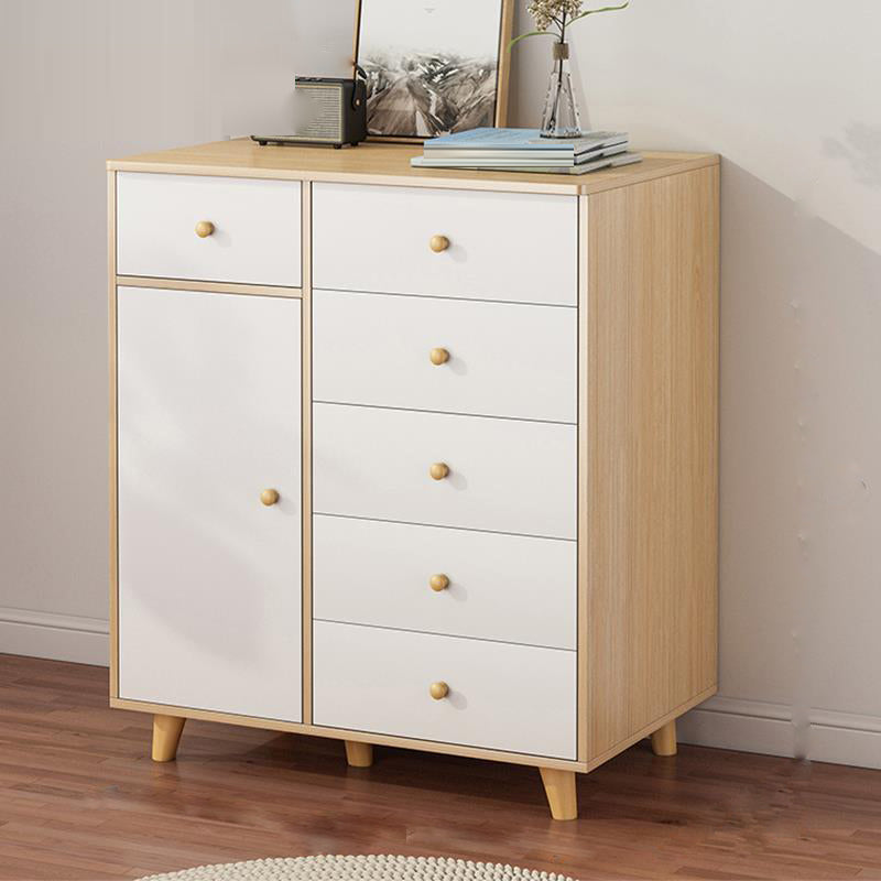 Cofre de almacenamiento de madera ultra moderna de 14.82 pulgadas de ancho de almacenamiento de almacenamiento