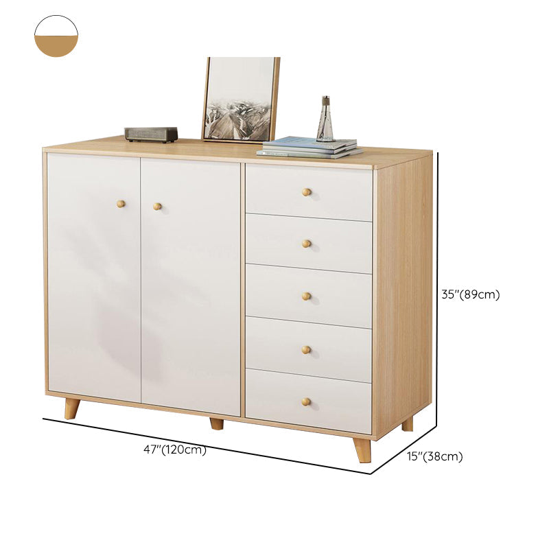 Cofre de almacenamiento de madera ultra moderna de 14.82 pulgadas de ancho de almacenamiento de almacenamiento