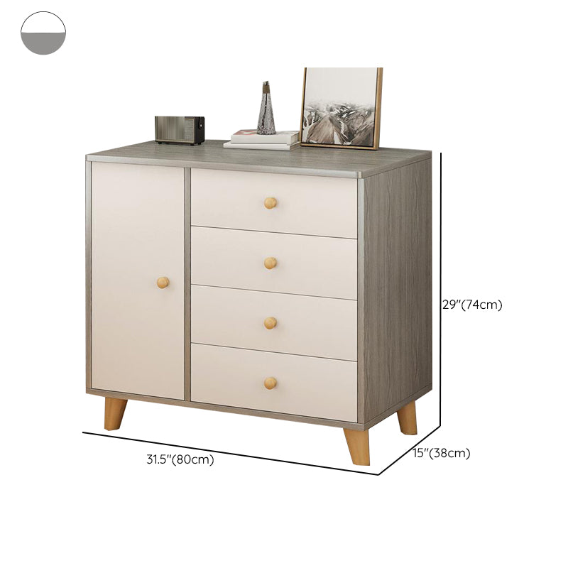 Cofre de almacenamiento de madera ultra moderna de 14.82 pulgadas de ancho de almacenamiento de almacenamiento