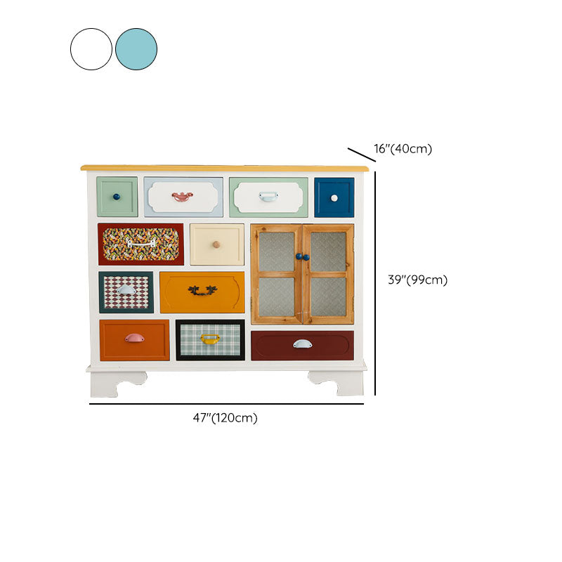 Creazione di stoccaggio in legno fabbricato in stile costiero per la camera da letto