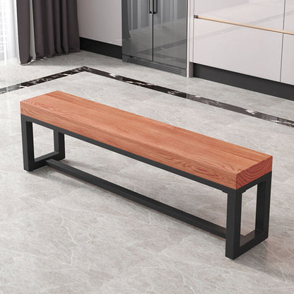 Rectangle Seating Bench Solid Wood Color Bench , 11.7 Inch Width 74"L x 12"W x 18"H Clearhalo 'Benches' 'Chairs & Seating' 'furn' 'furn_benches' 'Furniture' 'Living Room Furniture' 7371262